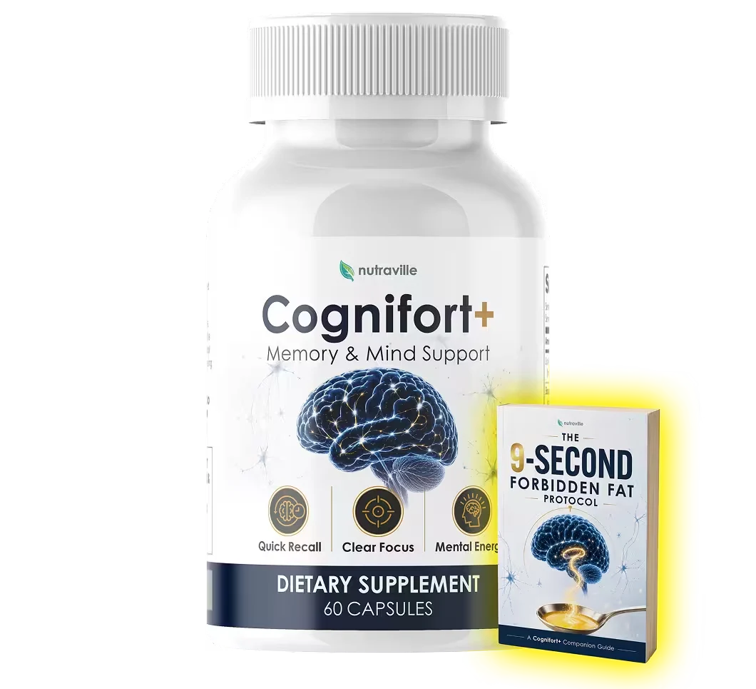 CogniFort Plus bottle, 60 capsules, with bonus guide